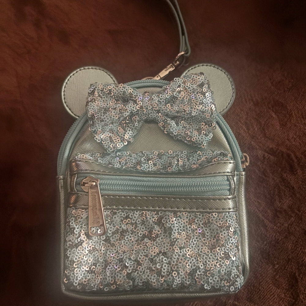 Loungefly Blue Silver Sequin with Ears Wistlets